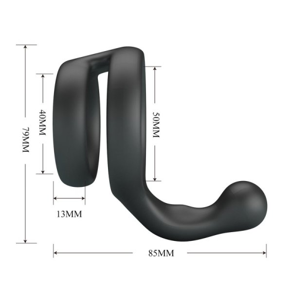 (image for) Dual Silicone Cock Ring - Yancy