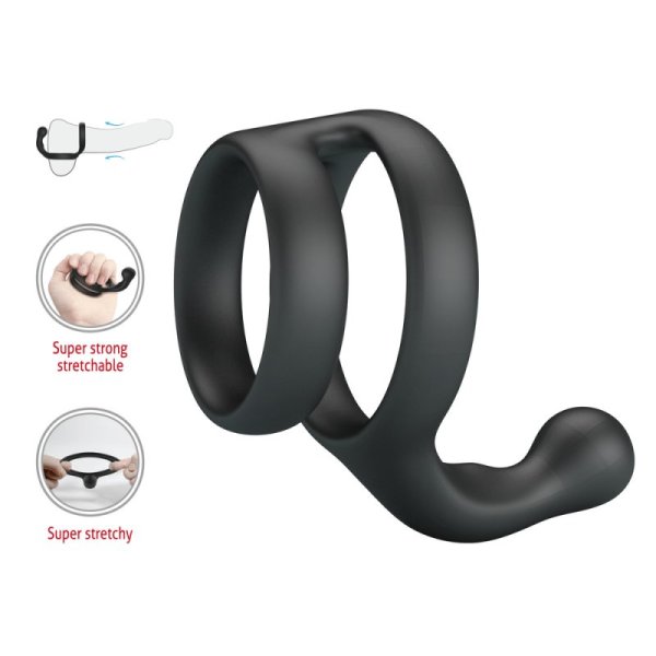(image for) Dual Silicone Cock Ring - Yancy