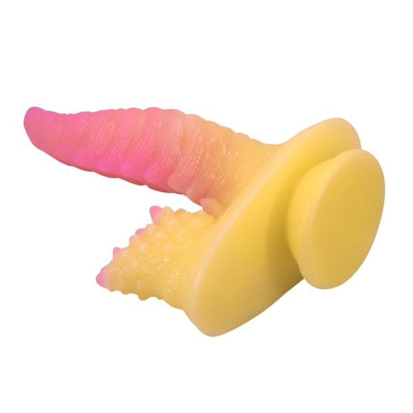 (image for) 8.8" Silicone Fantasy Dildo - Flame Beast