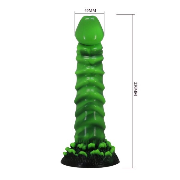 (image for) 9.0" Textured Silicone Dildo - Manticore