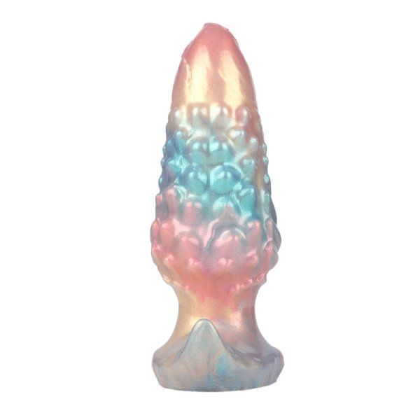 (image for) 7.0" Inflatable Studded Anal Plug - Ebon Leviathan