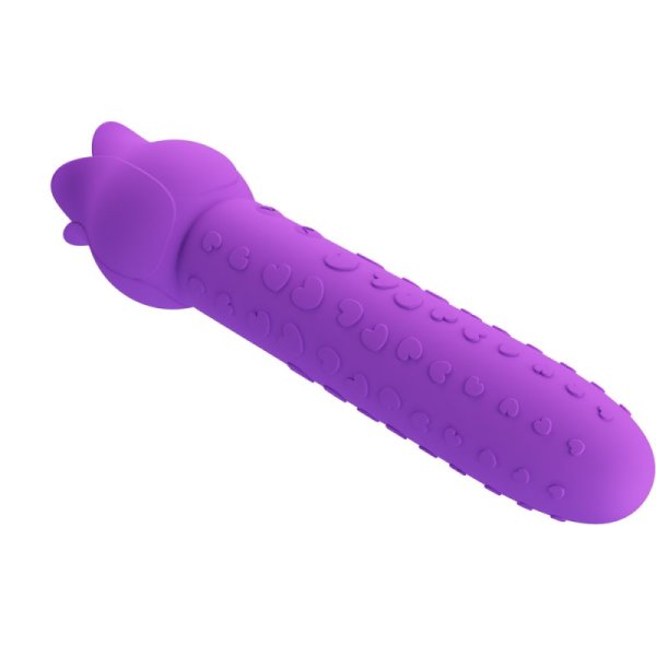 (image for) Heart Handle Licking Rose Vibrator