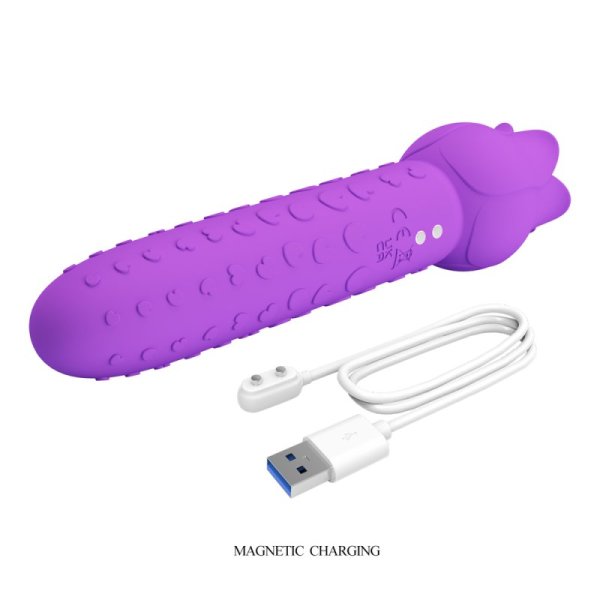(image for) Heart Handle Licking Rose Vibrator