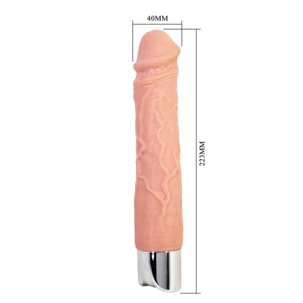 (image for) 8.8" Vibration Textured Dildo