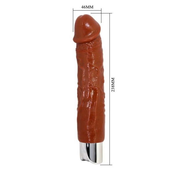 (image for) 9.3" Vibration Textured Dildo