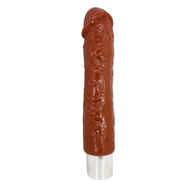(image for) 9.3" Vibration Textured Dildo