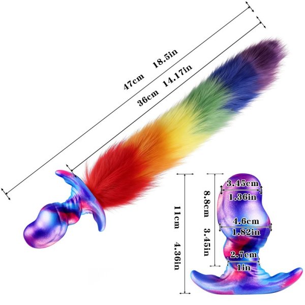 (image for) Demon Anal Dildo With Fox Tail