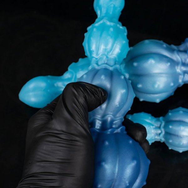 (image for) Ice Troll Monster Spikes Anal Beads