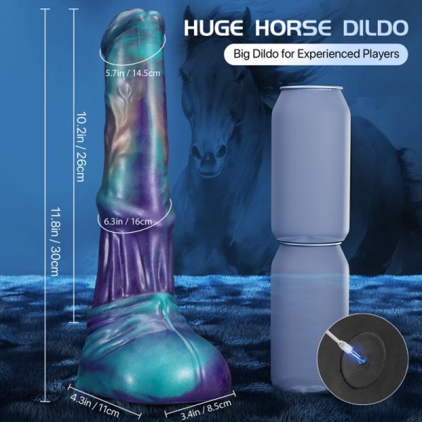 (image for) Thrusting Fantasy Horse Vibrating Dildo