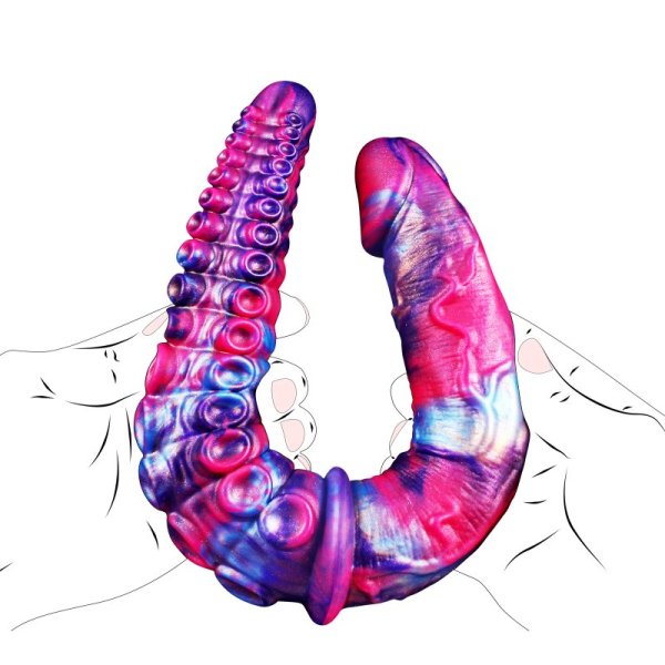 (image for) Monster Double-Headed Tentacle Realistic Dildo