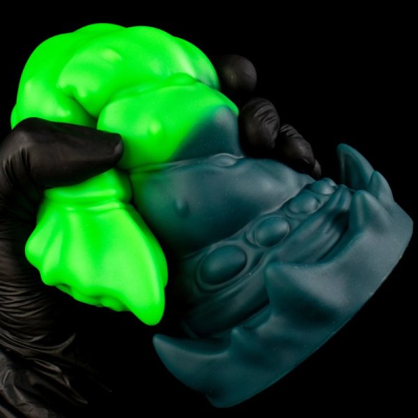 (image for) Spiral Growth Textured Bioluminescent Alien Dildo