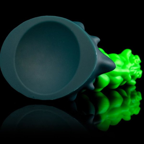 (image for) Spiral Growth Textured Bioluminescent Alien Dildo