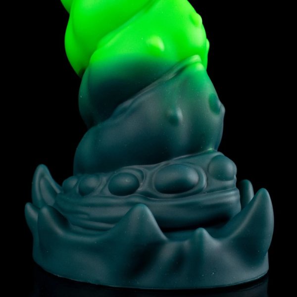 (image for) Spiral Growth Textured Bioluminescent Alien Dildo