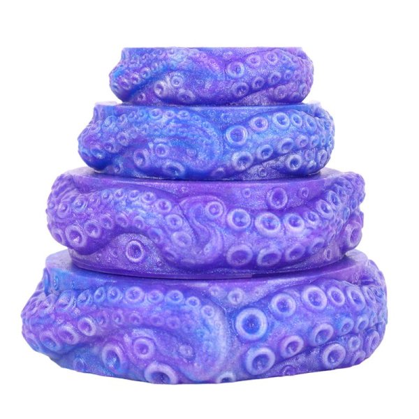 (image for) Octopus Mixed Color Silicone Cock Ring Set