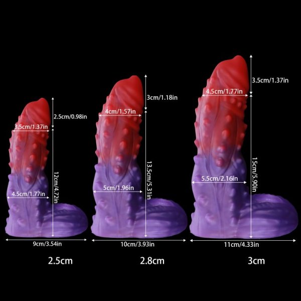 (image for) Hollow Silicone Dildo With Textured