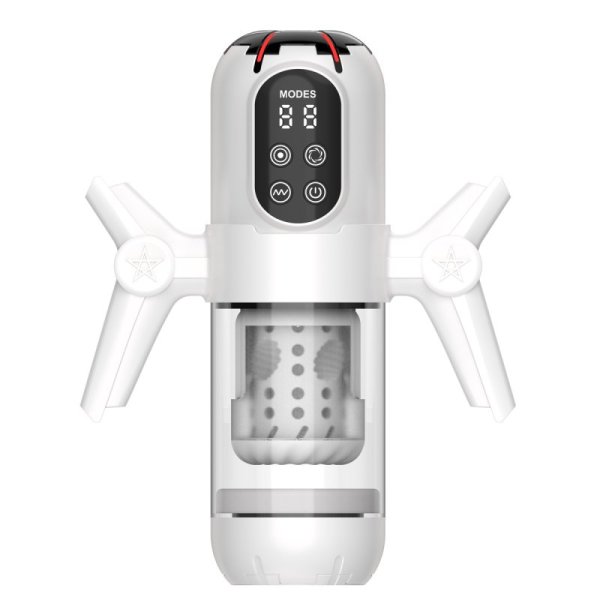 (image for) Telescopic Rotating Male Masturbator with Handle