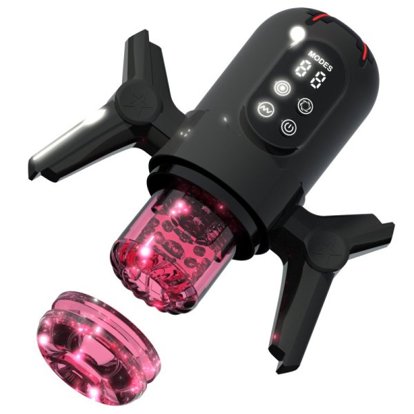 (image for) Telescopic Rotating Male Masturbator with Handle
