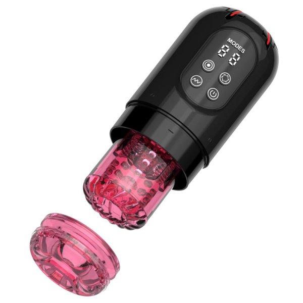 (image for) Telescopic Rotating Male Masturbator with Handle