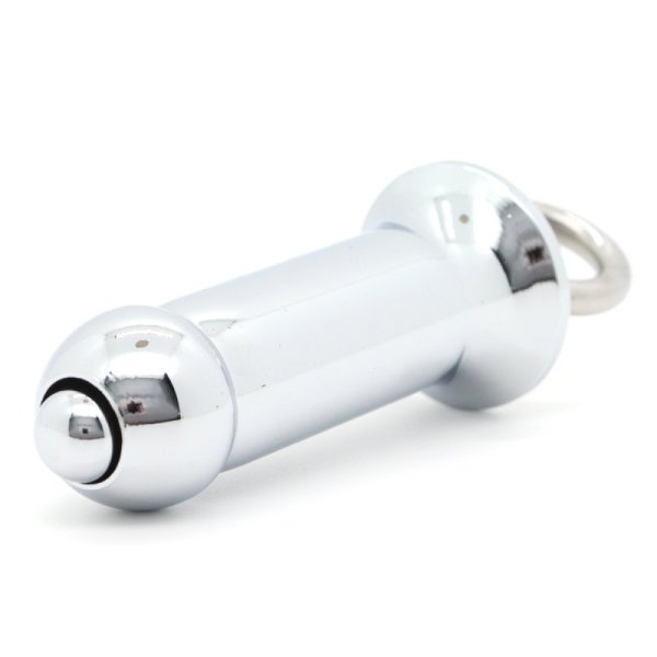 (image for) Metal Pull Ring Hollow Anal Dildo