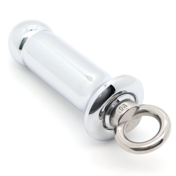 (image for) Metal Pull Ring Hollow Anal Dildo
