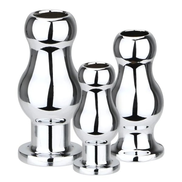 (image for) Hollow Metal Anal Dilator Plug