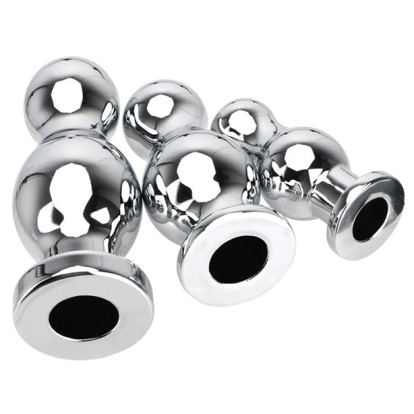 (image for) Hollow Metal Anal Dilator Plug