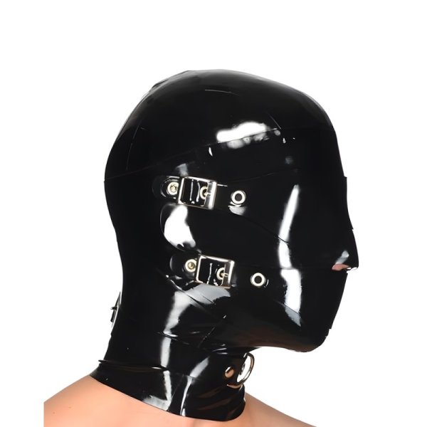 (image for) Latex Hood Removable Eyes&Mouth