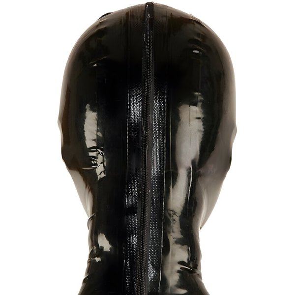 (image for) Latex Mask In Black with A Red Mouth