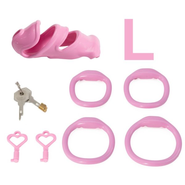 (image for) Breathable Resin Cage with 4 Rings and Keys