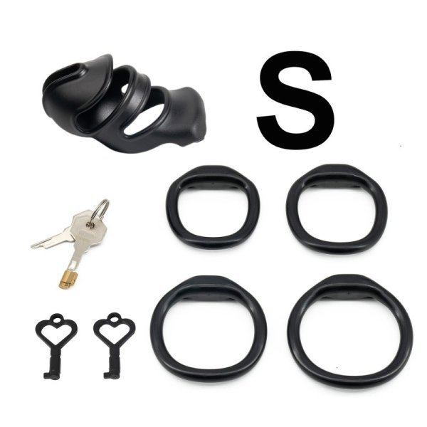 (image for) Breathable Resin Cage with 4 Rings and Keys