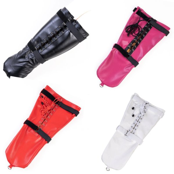 (image for) Full Wrap Kinky Leather Leg Binder