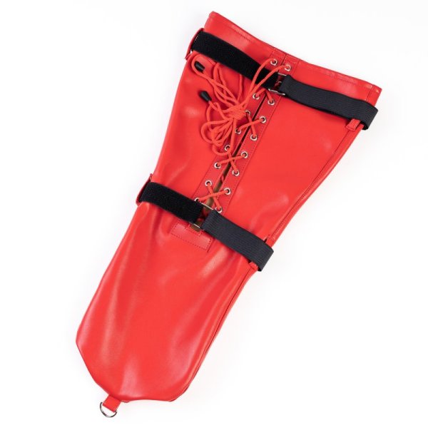 (image for) Full Wrap Kinky Leather Leg Binder