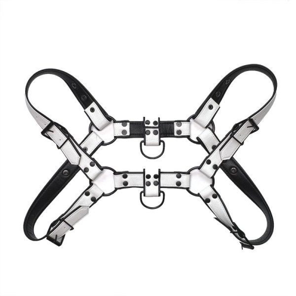(image for) Black Edge Leather Chest Harness for Men
