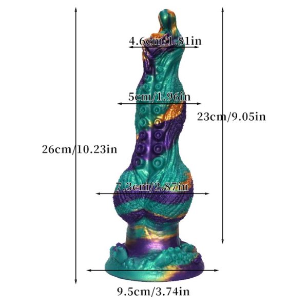 (image for) 10.2" Vibration Monster Dildos