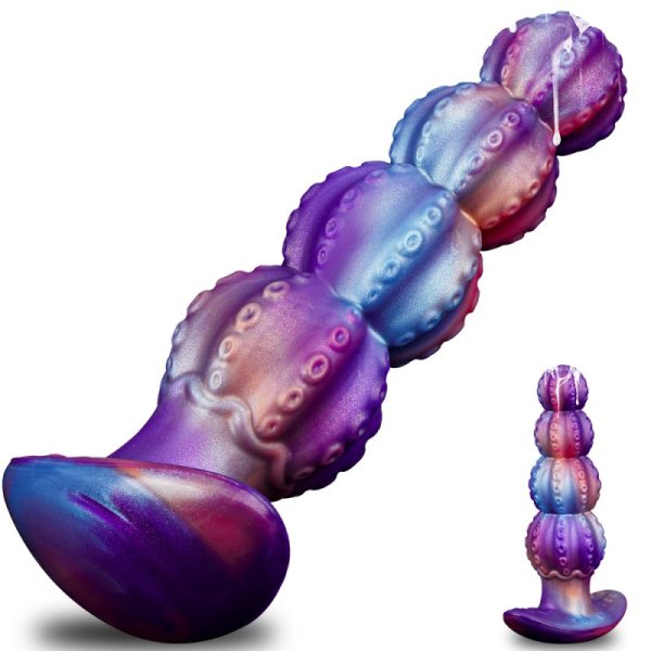 (image for) 6.5" Flaming Tentacle Anal Beads