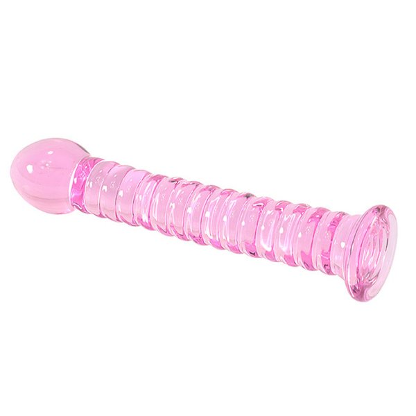 (image for) Pink Glass Butt Plug