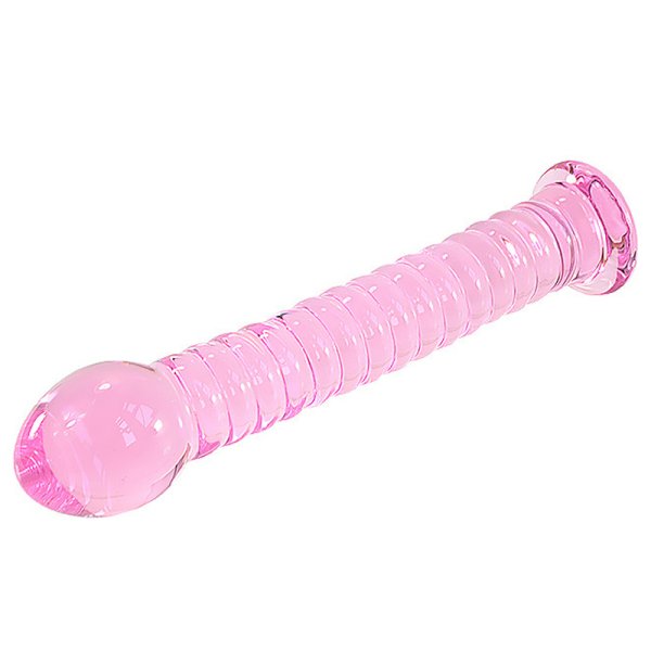 (image for) Pink Glass Butt Plug