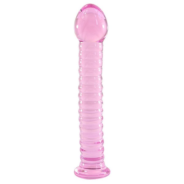 (image for) Pink Glass Butt Plug