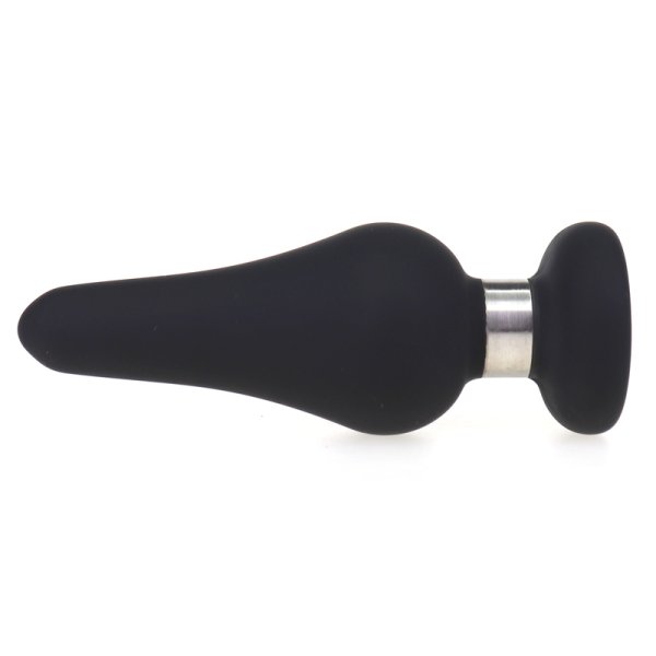 (image for) Silicone Butt Plug With Metal Ring
