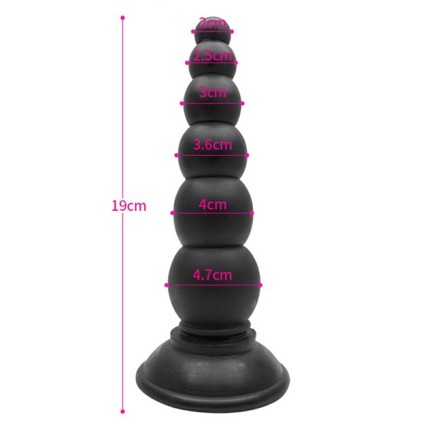 (image for) PVC 19 CM/7.5 INCH Anal Beads