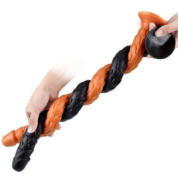 (image for) Scale Pattern 50 cm/19.7 inch Silicone Dildo