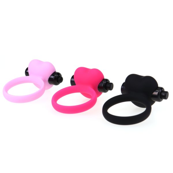 (image for) Heart Silicone Vibration Cock Ring