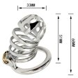 (image for) Captus Stainless Steel Locking Chastity Cage