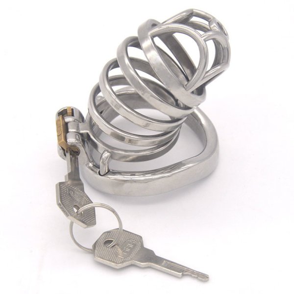 (image for) Rhombic Bend Ring Male Chastity Cock Cage