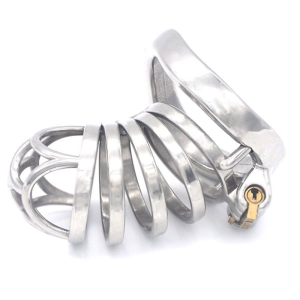 (image for) Rhombic Bend Ring Male Chastity Cock Cage