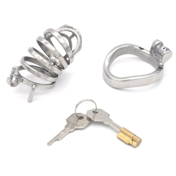 (image for) Rhombic Bend Ring Male Chastity Cock Cage