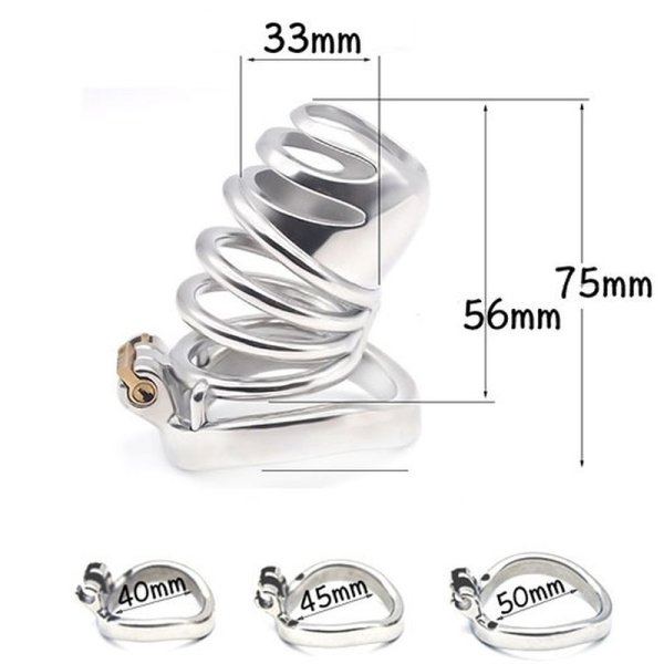 (image for) Gourd Steel Bend Ring Cock Cage