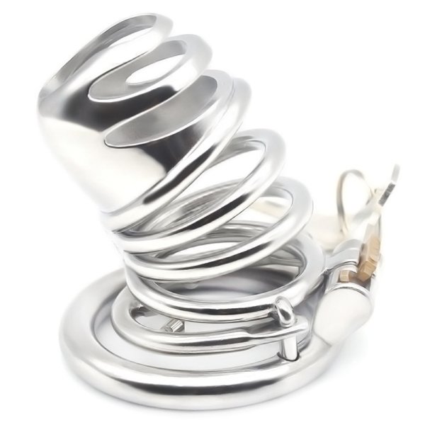 (image for) Gourd Steel Cock Cage With Anti-falling Ring