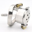 (image for) Double Key Steel Cock Cage - Short