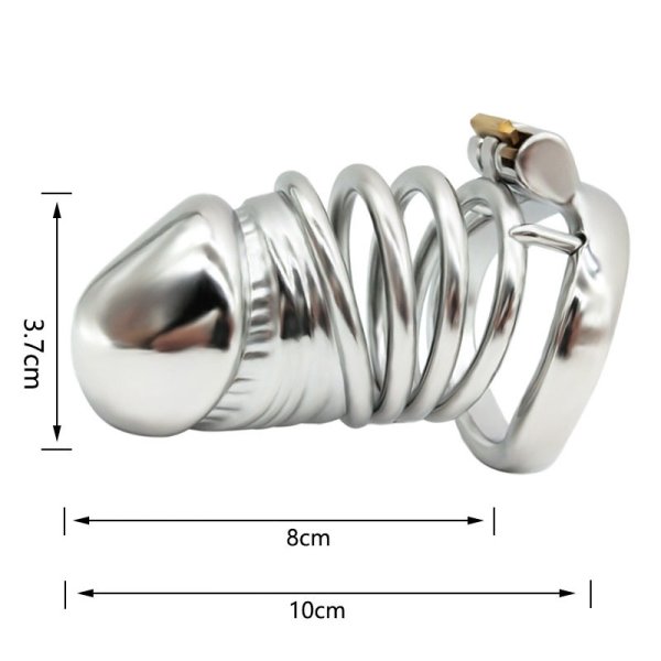 (image for) Penis Head Steel Cock Cage - Long